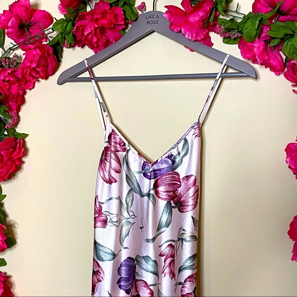 Vintage Floral Slip Night Dress - Picture 2 of 8